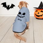 Sweat à Capuche pour Chien Personnalisé avec Nom et Visage de Citrouille Cadeau Halloween Anniversaire pour Amoureux d'Animal de Compagnie
