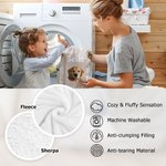 Coperta personalizzata per cani e gatti con foto, avatar, zampa, osso, con nome, multicolore, regalo di compleanno per gli amanti degli animali.