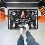 Personalized Ouija Board Witch Design Non-Slip Doormat with Name Halloween Home Decor Gift for Family