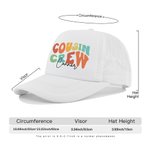 Personnalisé Lettre Nom Cousin Crew Trucker Hat Mesh Baseball Cap avec Snapback Ajustable Anniversaire Summer Gift for Family Kids