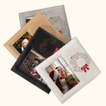 Personalized Mistletoe Wreath Leather Photo Picture Frame with 1-13 Names Home Decor Christmas Gift for Family