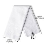 Personalized 100% Cotton Baseball Football Name Waffle Towel with Hanging Clip Birthday Gift for Sport Lover