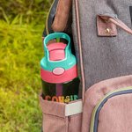 Personalised Cousin Crew 16oz Name Water Bottle with Straw and Spill-Proof Lid Kids Party Favor Gift for Boys Girls