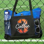 Personalised Basketball Football Large Tote Bag with Name Birthday Christmas Gift for Sports Lover