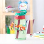 Personalised Cousin Crew 16oz Name Water Bottle with Straw and Spill-Proof Lid Kids Party Favor Gift for Boys Girls