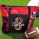 Personalised Basketball Football Large Tote Bag with Name Birthday Christmas Gift for Sports Lover