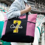 Personalised Basketball Football Large Tote Bag with Name Birthday Christmas Gift for Sports Lover