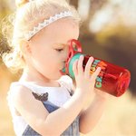 Personalised Cousin Crew 16oz Name Water Bottle with Straw and Spill-Proof Lid Kids Party Favor Gift for Boys Girls