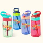 Personalised Cousin Crew 16oz Name Water Bottle with Straw and Spill-Proof Lid Kids Party Favor Gift for Boys Girls