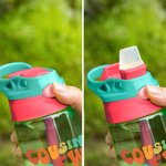 Personalised Cousin Crew 16oz Name Water Bottle with Straw and Spill-Proof Lid Kids Party Favor Gift for Boys Girls