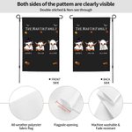 Personnalisé 1 - 8 Highland Cow Ghost Design Garden Flag with Name Halloween Yard Garden Decor Gift for Family