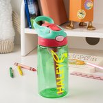 Bouteille d'Eau avec Paille Motif Oreilles Lapin Bouteille Personnalisée avec Nom Cadeau Anniversaire Pâques pour Enfant
