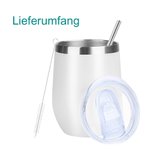 Personalisierter Langlebiger 330ml Edelstahl-Thermosbecher mit Geburtsblume und Namen Gravur Geeignet für Bier Wein Getränke