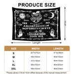 Personalized Halloween Couple Skull Ouija Board Pattern Tapestry with Name Home Decor Halloween Party Gift for Couple Family