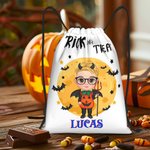 Personalized Funny Halloween Cartoon Character Drawstring Bag Halloween Gift for Boys Girls