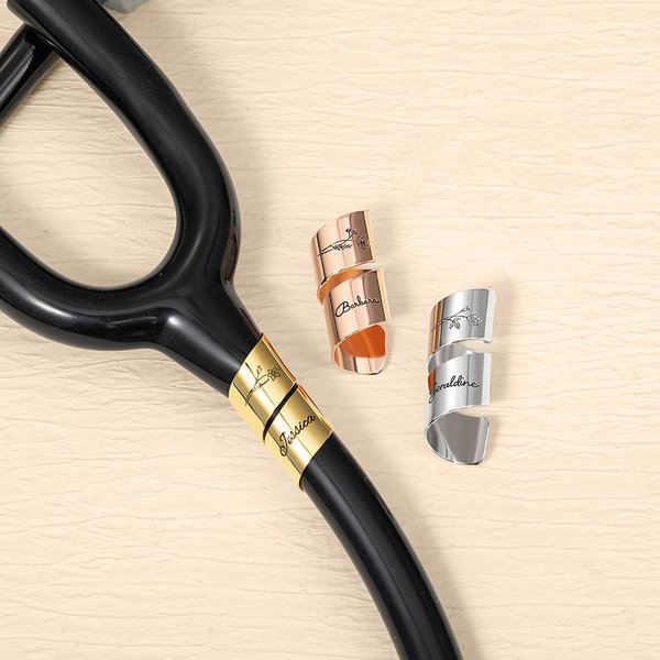 Etiquette stéthoscope personnalisée avec nom gravé Semaine des infirmières Graduation Remerciements Cadeau pour Docteur Infirmière