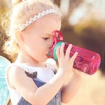 Personalized Fantasy Unicorn Theme 16oz Kid Name Water Bottle with Straw and Spill-Proof Lid Christmas Birthday Gift for Boys Girls