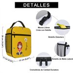Personalizada Dibujo Impermeable Portátil Bolsa de Almuerzo Isotérmica Flor de Nacimiento Nombre Vuelta al Cole Trabajo Picnic Regalo Niños Familia
