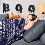 Personnalisé Sun Moon Skull Ouija Board Design Soft Throw Blanket with Name Gothic Style Home Decor Halloween Gift for Divination Enthusiasts (Cadeau 