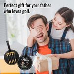 Henkilökohtainen Nice Shot Face Photo Kannettava nahkainen Golf Tee haltija nimellä ja vyönsolki Syntymäpäivä Urheilutarvikkeet Lahja Golf Loversille