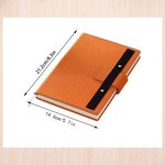 Personalised Letters to Bride Leather A5 Lined Journal Notebook and Pen Set with Engraved Name and Date Bridal Shower Wedding Gift for Her