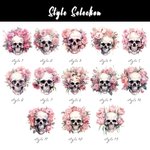 Taza esmaltada personalizada con nombre y calavera rosa murciélagos 11oz Regalo de Halloween para mujeres amantes de las calaveras