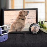 Personalized Wedding Funeral Memorial Photo Button Pin Badge with Name Year and Text In Remembrance Sympathy Gift for Loss of Loved One