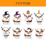 Personnalisé Highland Cow Ghost Wizard Hat Design Soft Throw Blanket with Name Home Decor Halloween Gift for Kids