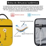 Personalizada Dibujo Impermeable Portátil Bolsa de Almuerzo Isotérmica Flor de Nacimiento Nombre Vuelta al Cole Trabajo Picnic Regalo Niños Familia
