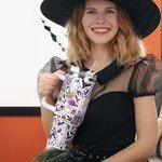 Personalisierte Boho Kürbis Geist Design 40oz Becher mit Namen Deckel und Strohhalm Geburtstag Halloween Geschenk für Familie