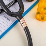 Personalized Birth Flower Stethoscope ID Tag with Engraved Name Nurses Week Graduation Thanks Gift for Doctor Nurse