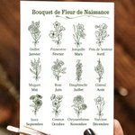 Mug en Céramique 350ml Personnalisé avec Texte et Fleur de Naissance Tasse Gravée Cadeau Anniversaire pour Femme Fille