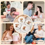 Personalized Watercolour Floral Highland Cow Ceramic Trinket Jewellery Dish with Name Wedding Bridal Shower Gift for Women Highland Cow Lovers