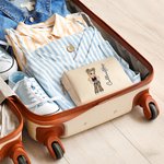 Personnalisé Y2K Style Cartoon Character Birth Flower PU Leather Makeup Pouch Bag with Name Travel Accessory Birthday Gift for Women