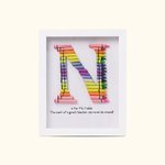 Rainbow Crayon Letter Frame Gift For Teachers