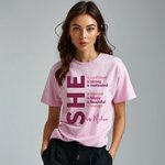 Personalized Self Care She Is Me T-shirt Sweatshirt Hoodie with Name and Inspirational Quotes Birthday Affirmation Gift for Women Girls