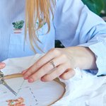 Personalised Dainty Scissors Ring with Engraved Name Hairdresser Jewellery Birthday Gift for Hairstylists Sewing Lovers