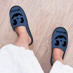 Pantofole pelose personalizzate multicolore con faccia di zucca e nome Accessori da viaggio per Halloween Regalo per la famiglia