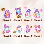 Calabaza de Halloween personalizada Fantasma de neón Bolsa de asas con nombre Truco o trato Regalo para niños Niñas