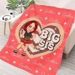 Couverture douce personnalisée multicolore avec nom Cadeau d'anniversaire pour femmes filles