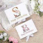 Gepersonaliseerde geschenkdoos met deksel en lint Leeg om je eigen geschenken te maken