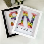 Rainbow Crayon Letter Frame Gift For Teachers