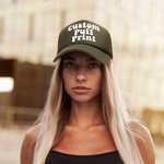 Personalised MultiColor Bubble Name Adjustable Baseball Cap Birthday Gift for Family Friend