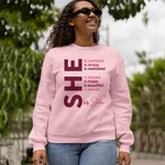 Personalized Self Care She Is Me T-shirt Sweatshirt Hoodie with Name and Inspirational Quotes Birthday Affirmation Gift for Women Girls