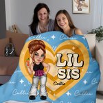 Couverture douce personnalisée multicolore avec nom Cadeau d'anniversaire pour femmes filles