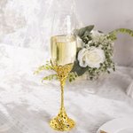 Personalisiertes 210 ml Laser-Gravur Sektglas Braut und Bräutigam Champagner Gläser 2er Set Champagnerflöten Hochzeit Oktoberfest Geschenk