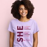 Personalized Self Care She Is Me T-shirt Sweatshirt Hoodie with Name and Inspirational Quotes Birthday Affirmation Gift for Women Girls