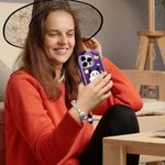 Personalised Cute Pumpkin Ghost 3D Silicone Phone Case with Name and Beaded Wrist Strap Halloween Birthday Gift for Women Girls