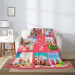 Henkilökohtainen 8 valokuvakollaasit Cousin Crew Heart Soft Throw Blanket kanssa vuoden Home Decor Family Reunion joululahja lapsille