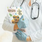 Personalized Cartoon I Trust Myself Daily Affirmations Hanging Clipboard with Name Appreciation Birthday Gift for Nurse Doctor Medical Student